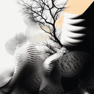 Misregister Anatomy style, Midjourney V6.1: creative pattern composition
