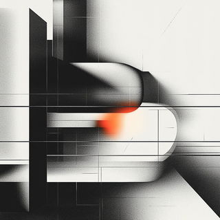 Misregister Anatomy style, Midjourney V6.1: typographic composition with large letters