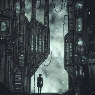 Goldfish Glaze Event style, Midjourney V6.1: cinematic shot from sci-fi movie
