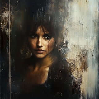 Pictorialisme Verdant style, Midjourney V6.1: photographic portrait of female protagonist