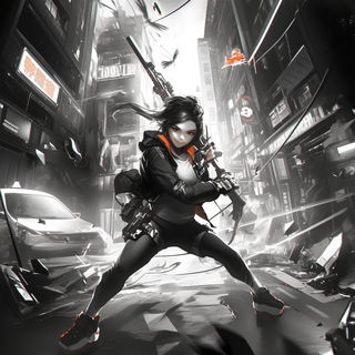 Alpinegrid style, Midjourney V6.1: black-and-white manga comic strip