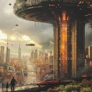 Botanofumism style, Midjourney V6.1: megacity with futuristic bioarchitecture