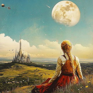 Botanofumism style, Midjourney V6.1: retro fairy-tale illustration