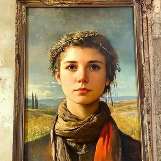 Botanofumism style, Midjourney V6.1: classical 18th-century oil painting
