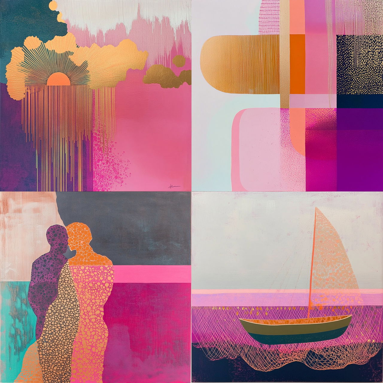 Gouachegraph style, Midjourney V6.1, render 1 of 4