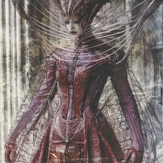 Molten Bokehism style, Midjourney V6.1: haute-couture fashion outfit