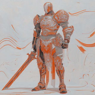 Patina Expeditionism style, Midjourney V6.1: concept art character design of retropunk steam knight