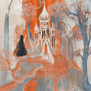 Patina Expeditionism style, Midjourney V6.1: retro fairy-tale illustration