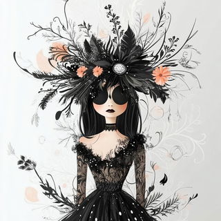 Pale Turbine Prospectus style, Midjourney V6.1: haute-couture fashion outfit