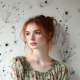 Pale Turbine Prospectus style, Midjourney V6.1: photographic portrait of female protagonist