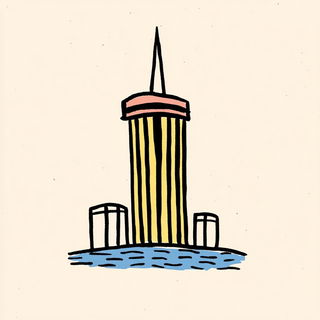 Inkspun Archipelago style, Midjourney V6.1: bold minimalist logo design for Istanbul city municipal services