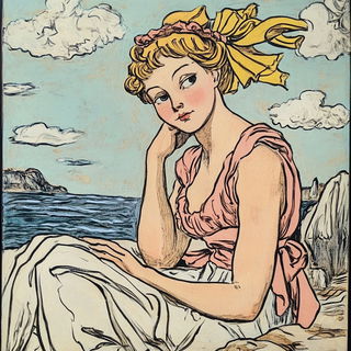 Inkspun Archipelago style, Midjourney V6.1: classical 18th-century oil painting