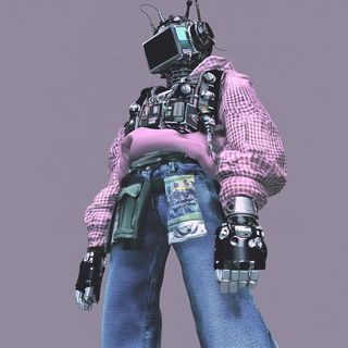 Chromatoga style, Midjourney V6.1: concept art character design of retropunk steam knight