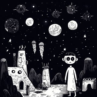 Saltvat Blueing style, Midjourney V6.1: editorial illustration for popular scientific magazine cover
