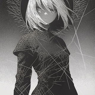 Prismcliffism style, Midjourney V6.1: black-and-white manga comic strip