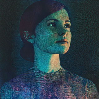 Prismcliffism style, Midjourney V6.1: photographic portrait of female protagonist