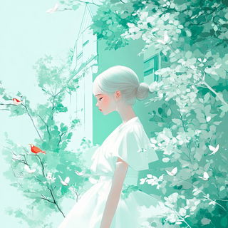 Kavro Print Bureau style, Midjourney V6.1: retro fairy-tale illustration
