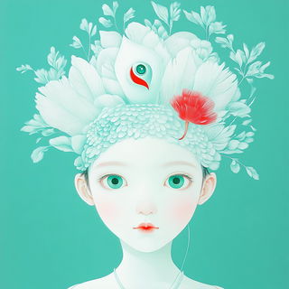 Kavro Print Bureau style, Midjourney V6.1: traditional folk art