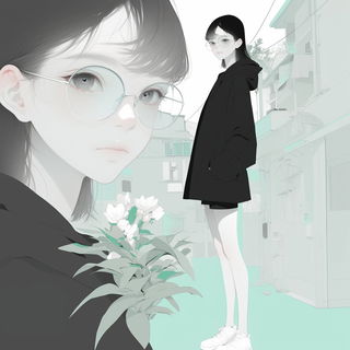 Kavro Print Bureau style, Midjourney V6.1: black-and-white manga comic strip