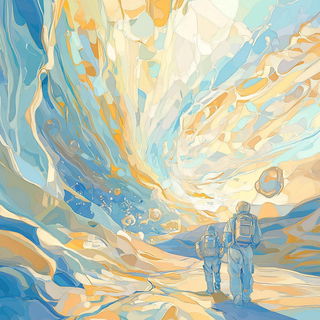 Pinkroot Terrarium style, Midjourney V6.1: editorial illustration for popular scientific magazine cover