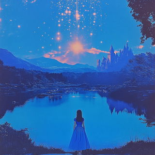 Violet Leafing style, Midjourney V6.1: retro fairy-tale illustration