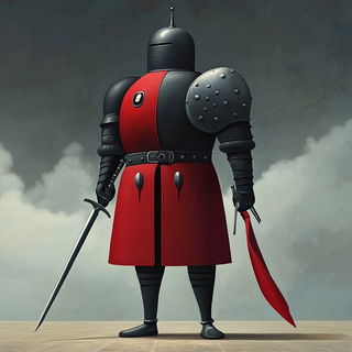 Bougainvillea Occlusion style, Midjourney V6.1: concept art character design of retropunk steam knight