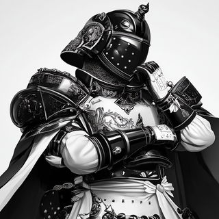 Gothicrucible style, Midjourney V6.1: concept art character design of retropunk steam knight