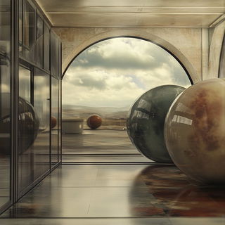 Junglechromica style, Midjourney V6.1: abstract 3D render