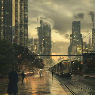 Junglechromica style, Midjourney V6.1: megacity with futuristic bioarchitecture