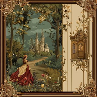 Redfoil Apocalypse style, Midjourney V6.1: retro fairy-tale illustration