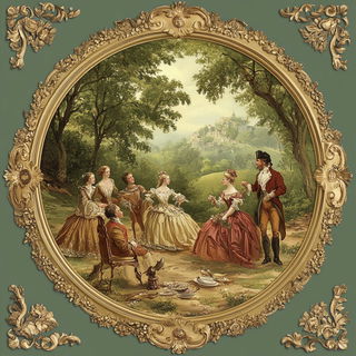 Redfoil Apocalypse style, Midjourney V6.1: classical 18th-century oil painting