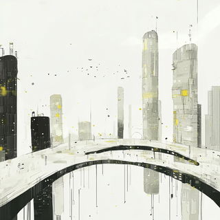 Glaciocarnivale style, Midjourney V6.1: megacity with futuristic bioarchitecture