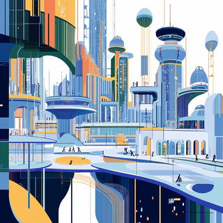 Rimshock Anime Noir style, Midjourney V6.1: megacity with futuristic bioarchitecture