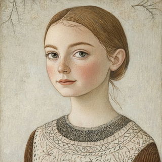 Archipelago Parallax style, Midjourney V6.1: photographic portrait of female protagonist