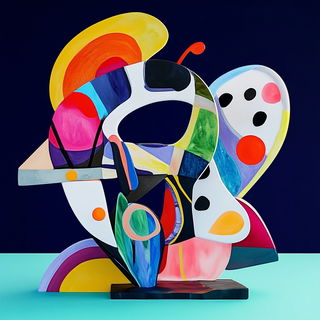 Scumbletide style, Midjourney V6.1: abstract 3D render