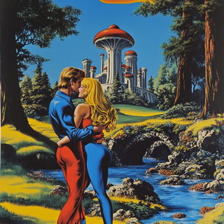 Obsidian Cartograph style, Midjourney V6.1: retro fairy-tale illustration