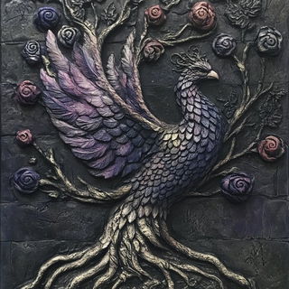 Tasselgraphica style, Midjourney V6.1: traditional folk art