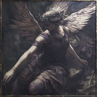 Tasselgraphica style, Midjourney V6.1: classical 18th-century oil painting