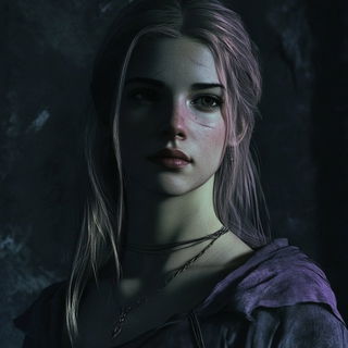 Tasselgraphica style, Midjourney V6.1: photographic portrait of female protagonist