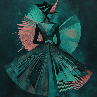 Frostflare style, Midjourney V6.1: haute-couture fashion outfit
