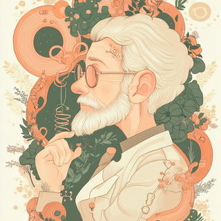Radiant Kicker style, Midjourney V6.1: editorial illustration for popular scientific magazine cover