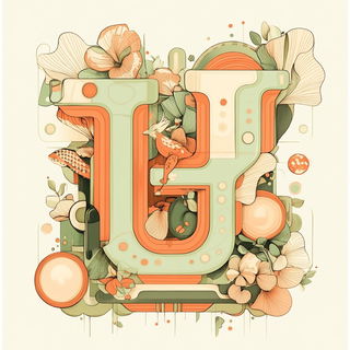 Radiant Kicker style, Midjourney V6.1: typographic composition with large letters