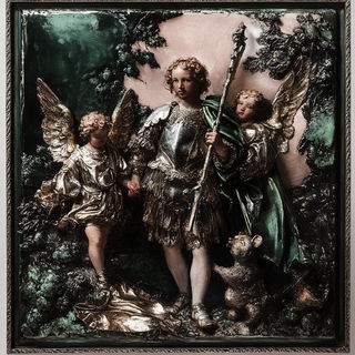 Kiku Linecut style, Midjourney V6.1: classical 18th-century oil painting
