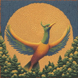 Lithomosaicism style, Midjourney V6.1: traditional folk art