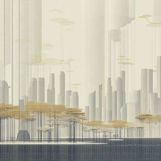 Pylon Redoubt style, Midjourney V6.1: megacity with futuristic bioarchitecture