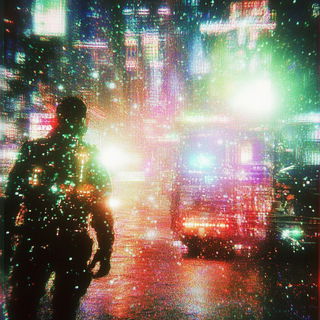 Stratafall style, Midjourney V6.1: cinematic shot from sci-fi movie