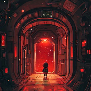 Volcanic Fableprint style, Midjourney V6.1: cinematic shot from sci-fi movie