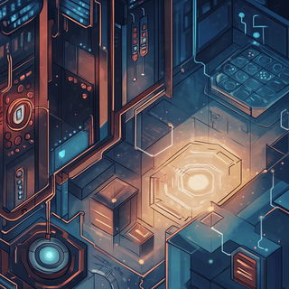 Volcanic Fableprint style, Midjourney V6.1: technical infrastructure blueprint schematics