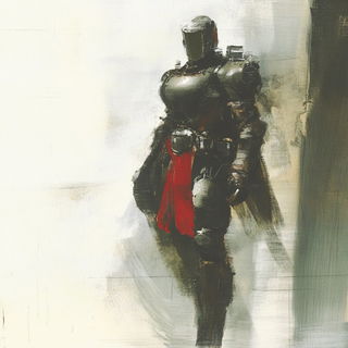 Botanical Railorphism style, Midjourney V6.1: concept art character design of retropunk steam knight