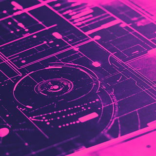Photostat Baroque style, Midjourney V6.1: technical infrastructure blueprint schematics
